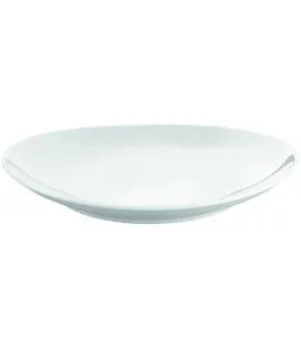 Assiette à steak ovale blanc porcelaine culinaire 23x20,5 cm Pillivuyt