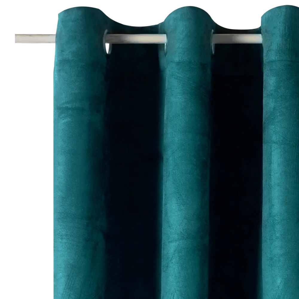 4MURS Rideau VELVET coloris bleu paon 140 x 260 cm - 4MURS