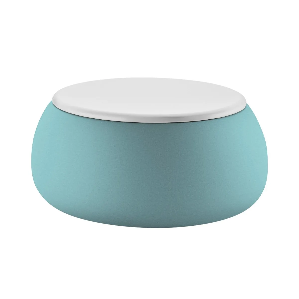 Plust T Ball Coffee Table Container with Aquamarine Top