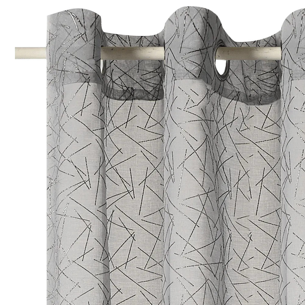 4MURS Voilage HALO coloris gris 140 x 240 cm - 4MURS