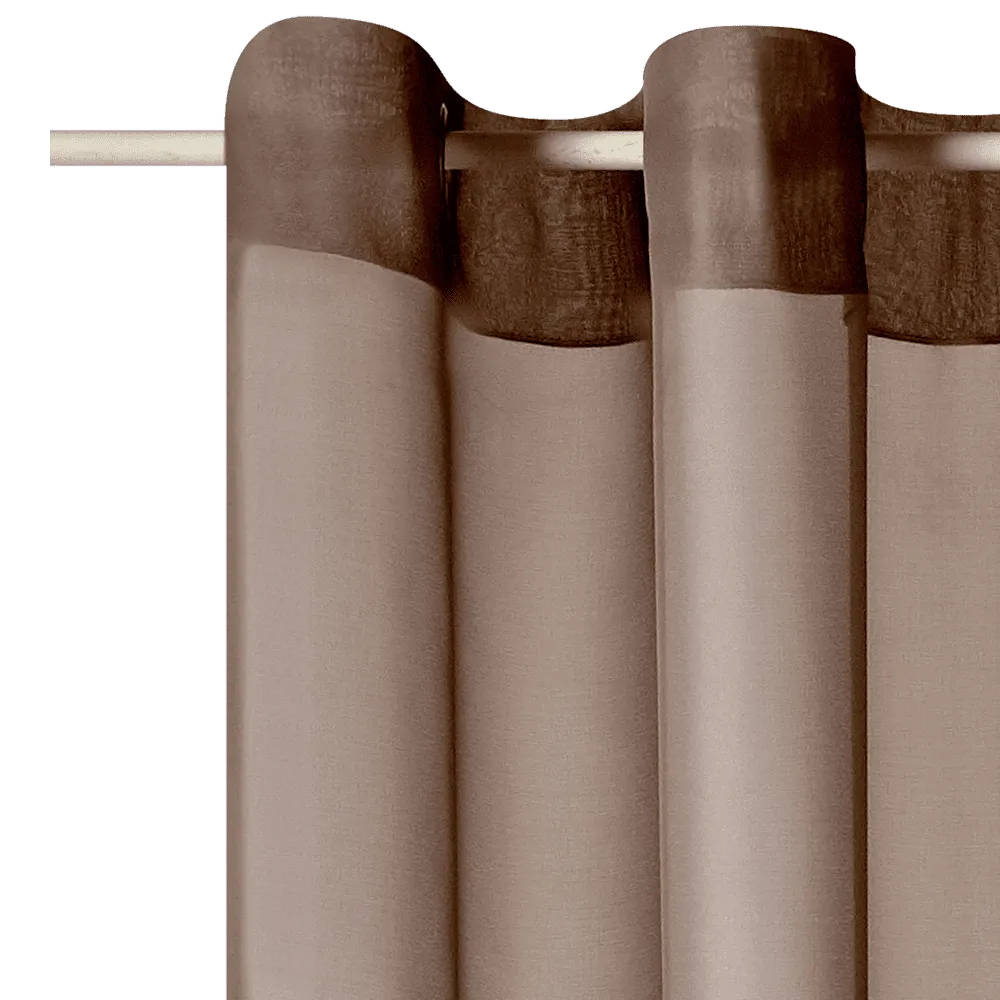 Voilage VOILE CHIC coloris taupe 145 x 240 cm - 4MURS