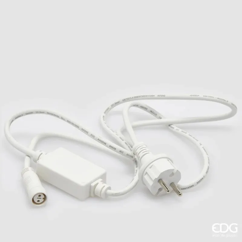 EDG Enzo De Gasperi Electric Cable for Waterfall 150 Cm IP44 White