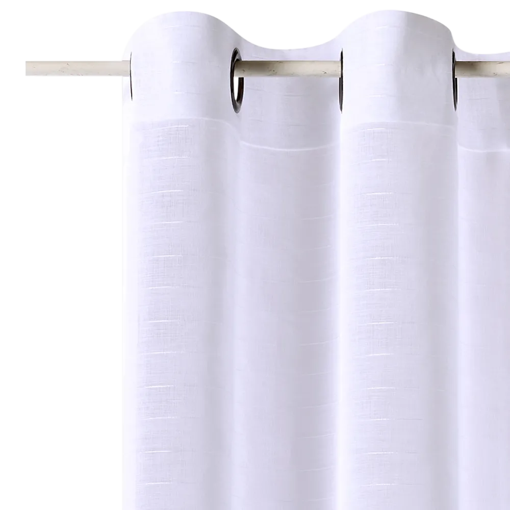 Voilage FLOT BLEU coloris blanc 145 x 240 cm - 4MURS