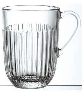 Mug transparent verre pressé 36 cl Ø 8,5 cm Ouessant La Rochere