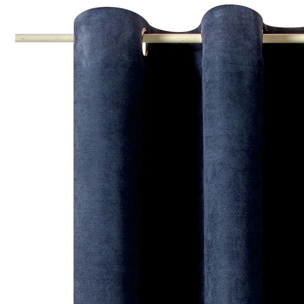 Rideau WALL STREET coloris bleu nuit 145 x 260 cm - 4MURS