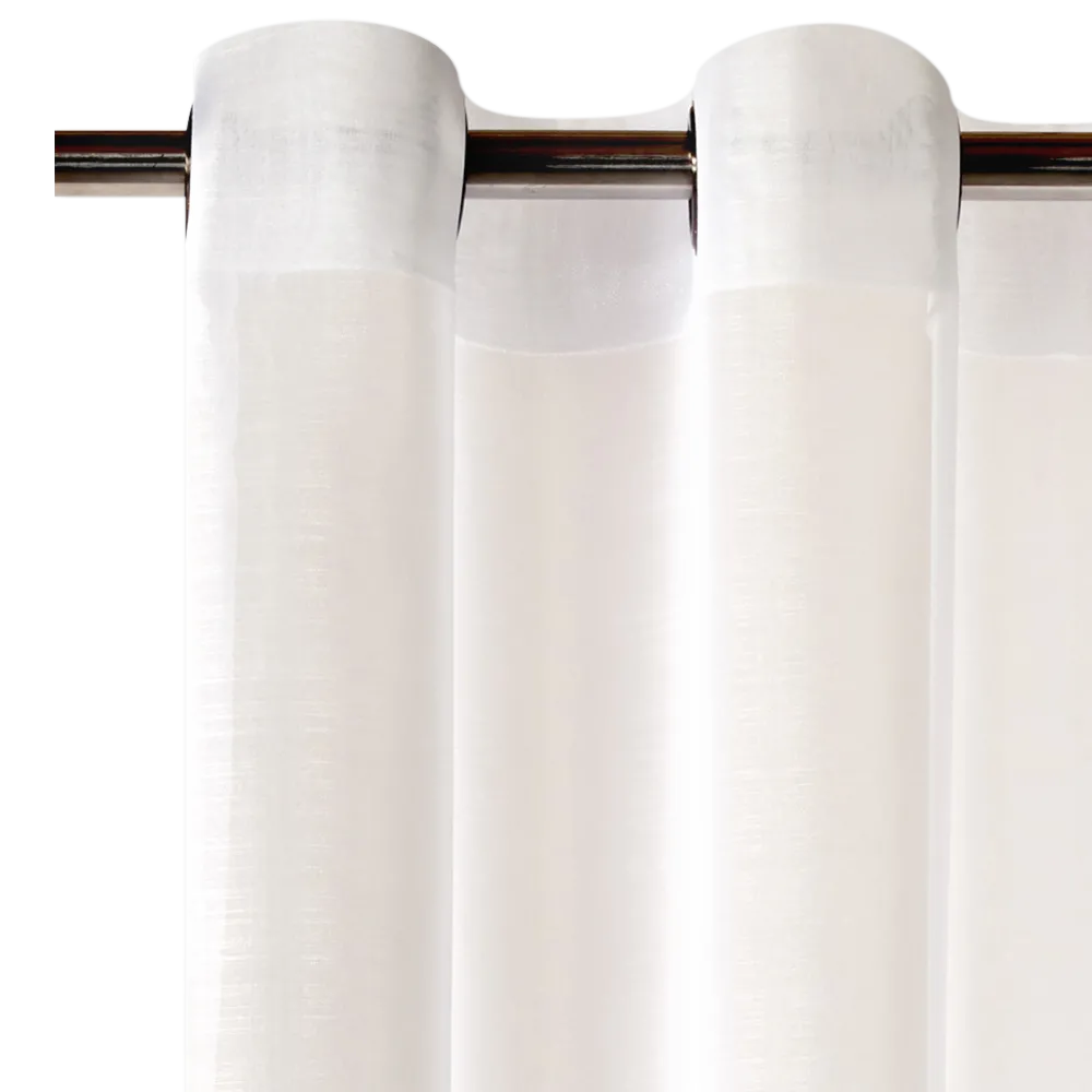 Voilage ÉTAMINE GIVRÉE coloris écru 145 x 240 cm - 4MURS