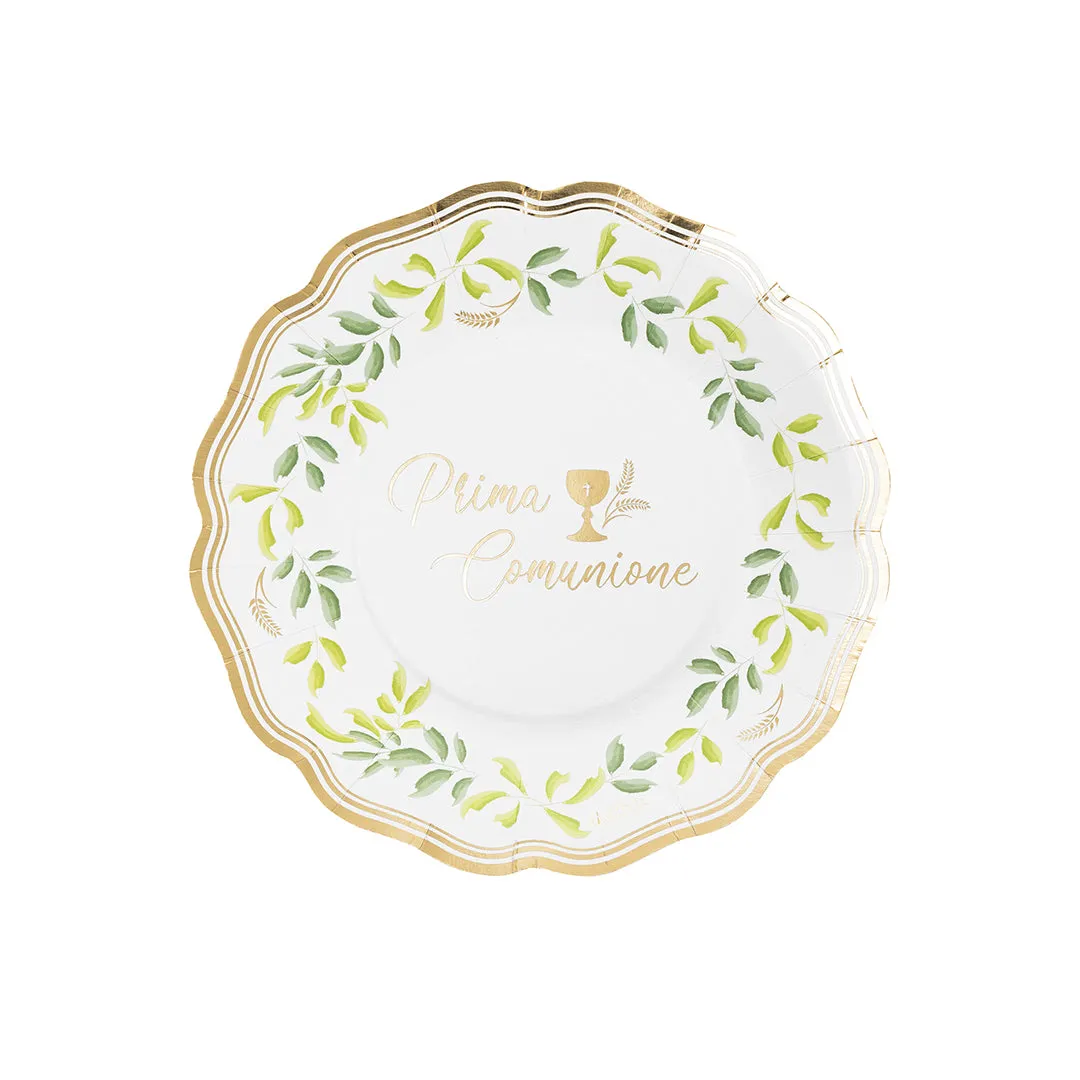 Givi Liberty Plates First Communion D 21 Cm White Cf 8 Pcs