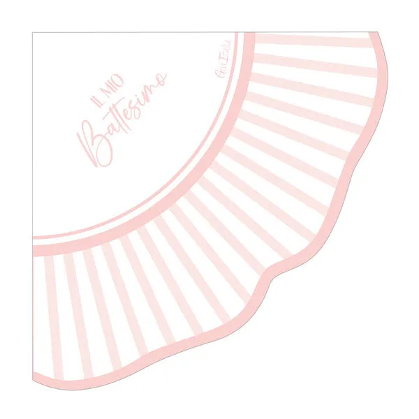 Givi Napkins Smerlo Liberty My Baptism 33 x 33 Cm Cf 16 Pcs Pink
