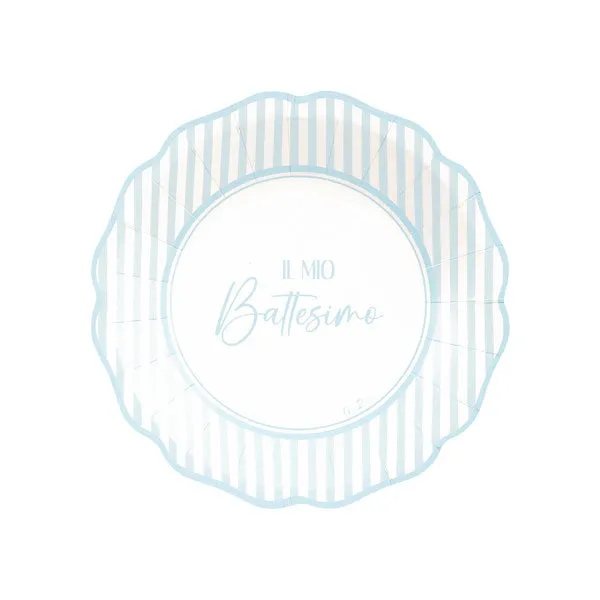 Givi New Liberty Plates My Baptism D 21 Cm Cf 8 Pcs Blue