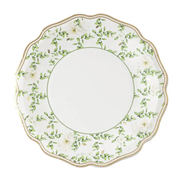 Givi New Liberty Camelia Plates D 27 Cm Cf 8 Pcs White