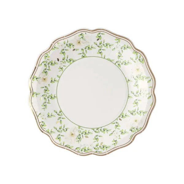 Givi New Liberty Camelia Plates D 21 Cm Cf 8 Pcs White