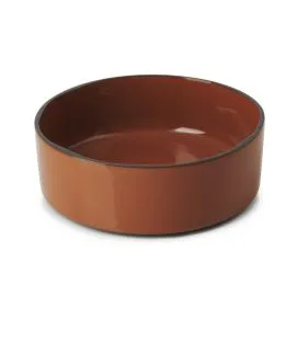 Assiette creuse rond rouge porcelaine culinaire Ø 14 cm Caractère Revol