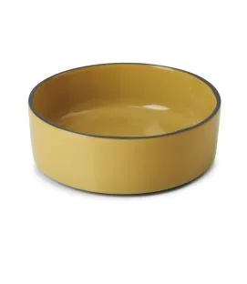 Assiette creuse rond jaune porcelaine culinaire Ø 14 cm Caractère Revol