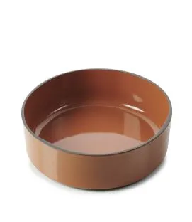 Assiette creuse rond rouge porcelaine culinaire Ø 17 cm Caractère Revol