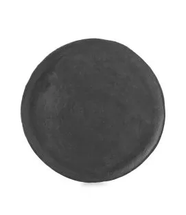 Assiette plate Noir brut porcelaine culinaire Ø 28,5 cm Yli Revol