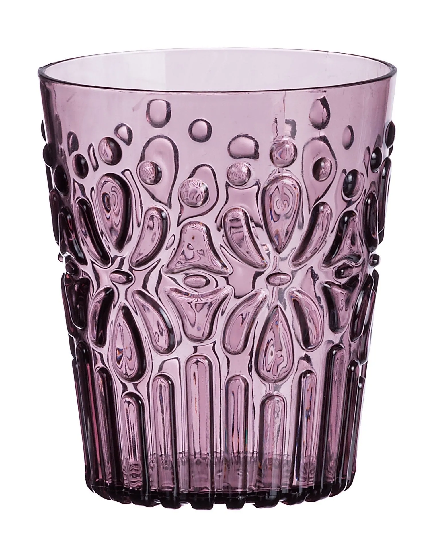 Italian Gift Plastic Glass Wieky Ass. D 8.5 Cm H 10 Cm Grey Blue or Pu