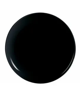 Assiette à pizza rond noir verre trempé Ø 32,1 cm Evolutions Arcoroc