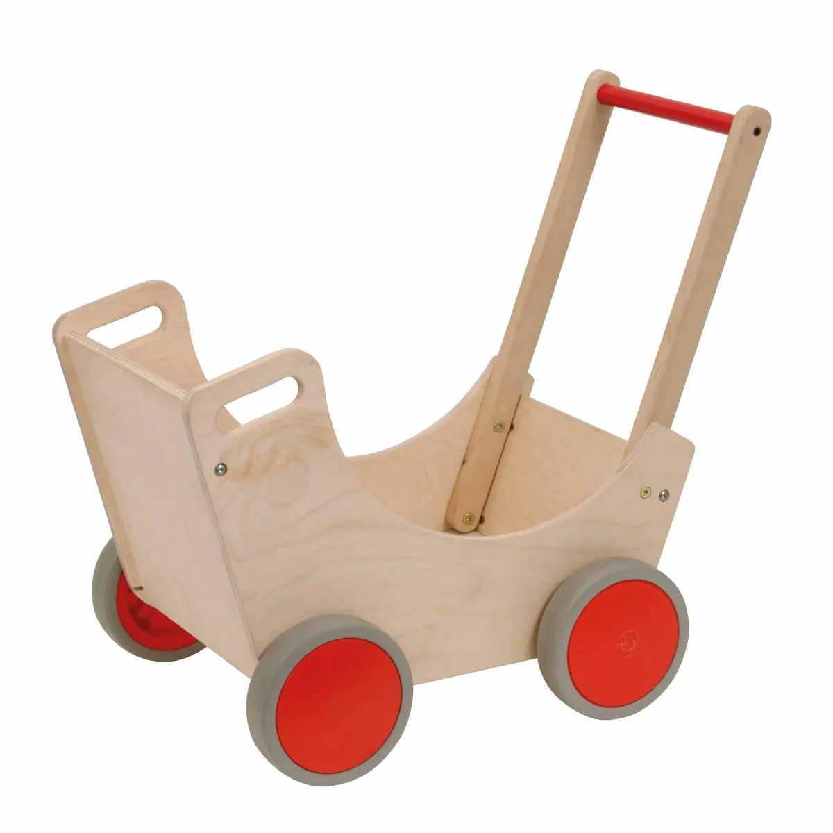 Buggy en bois pour poupée - Pneus en mousse EVA - Dimensions 60 x 31 cm