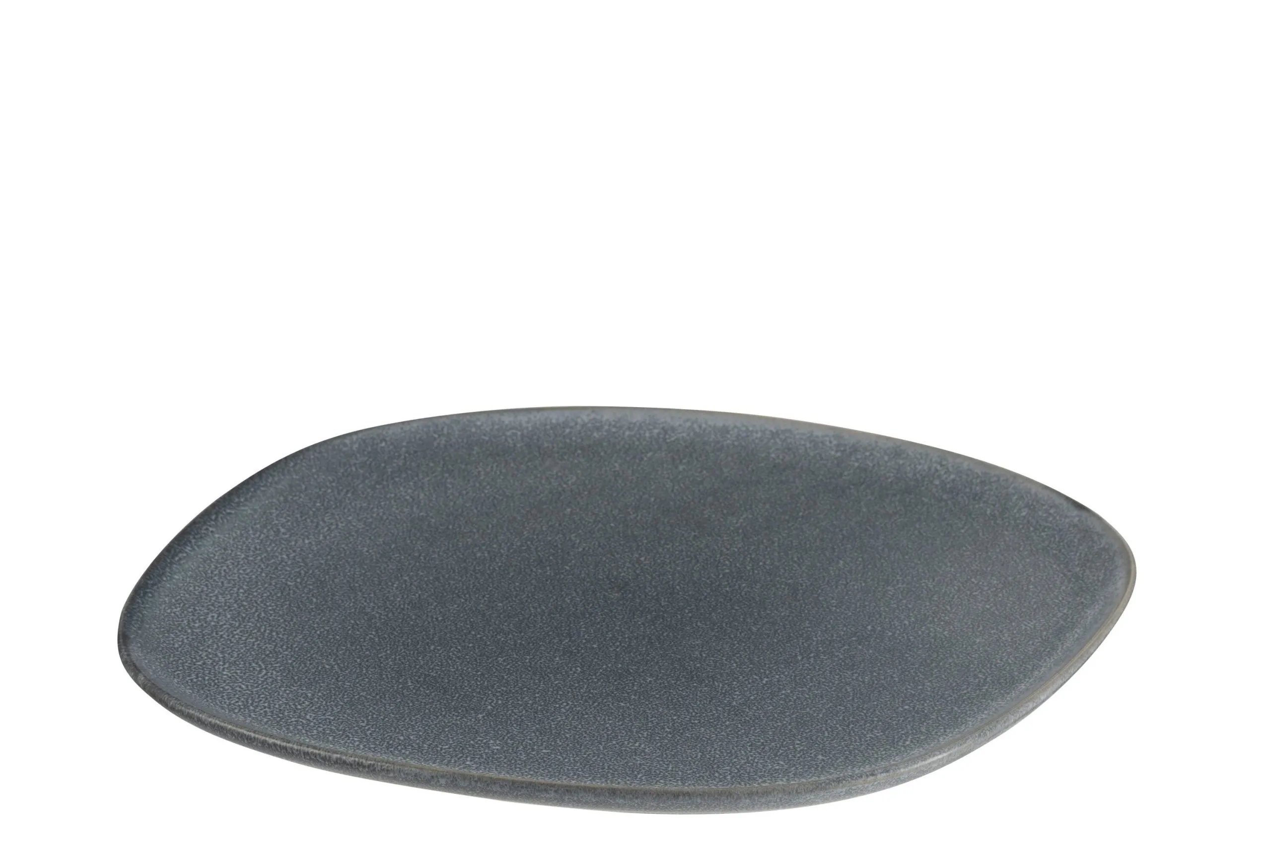 Assiette louise ceramique gris large