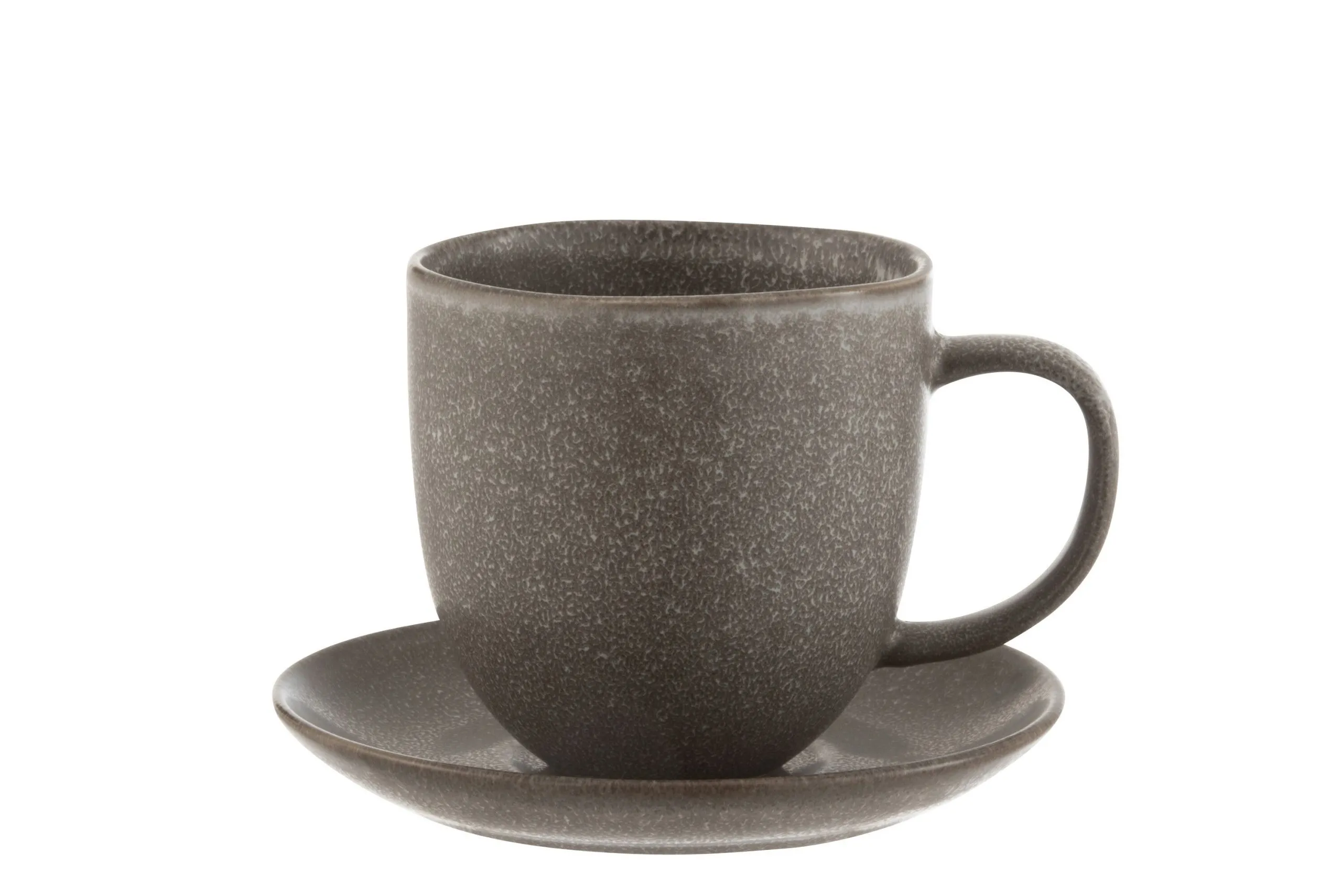 Tasse + sous-tasse louise ceramique marron