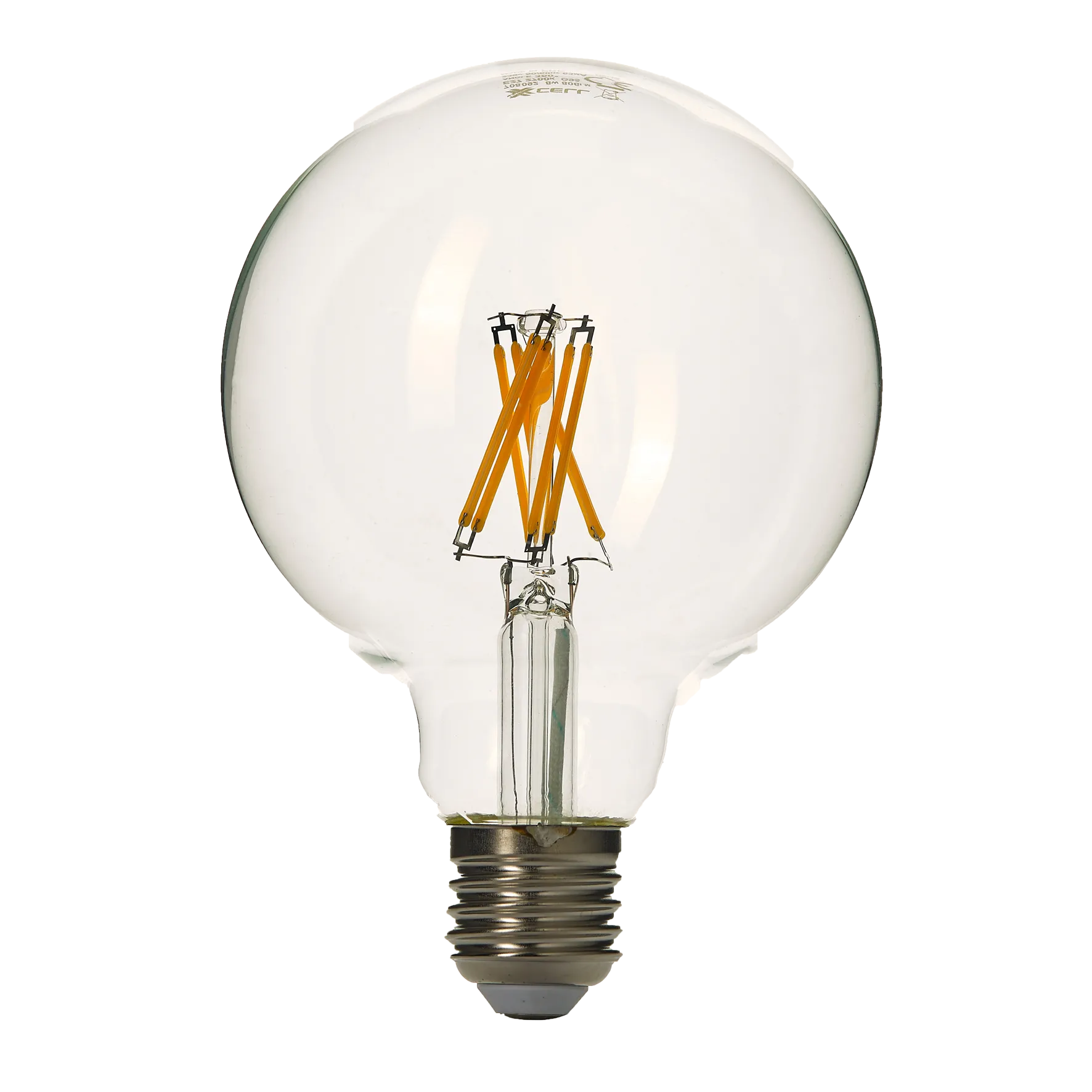 Ampoule LED GLOBE XL G95 60W E27 lumière chaude jaune 8 x 5 cm - 4MURS