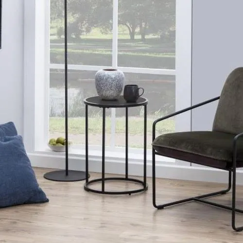 Table d'appoint Dover ø45cm - noir