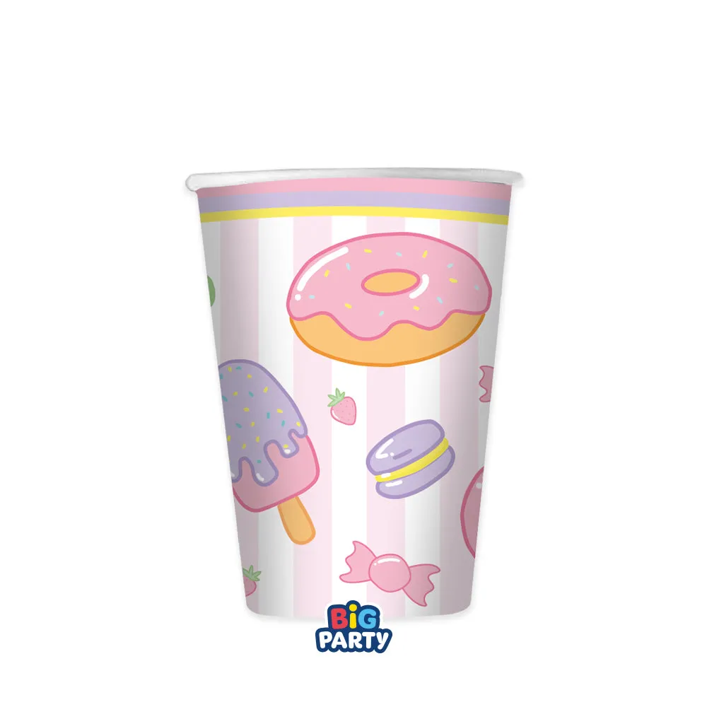 Big Party Paper Cups Sweety 250 Cc Cf 6 Pcs Multicolor
