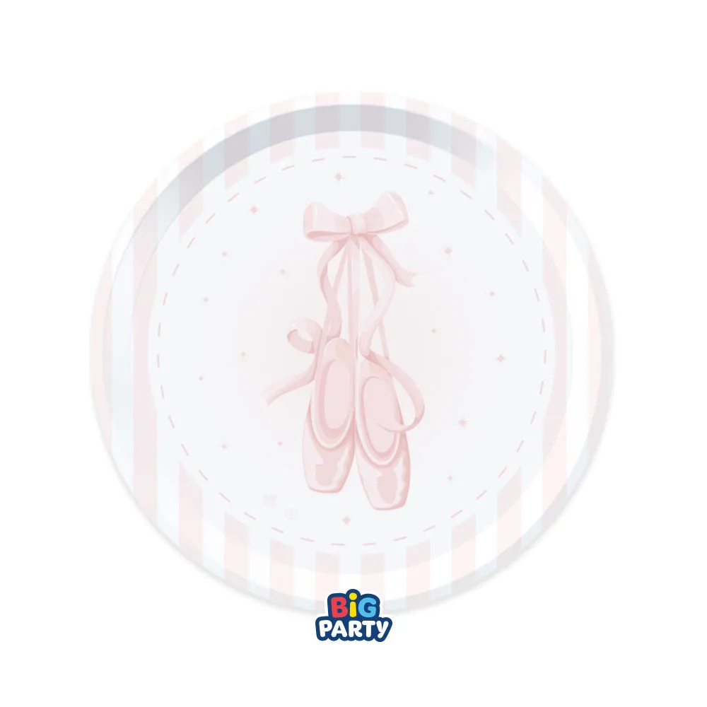 Big Party Paper Plates Ballet D 18 Cm Cf 6 Pcs Pink