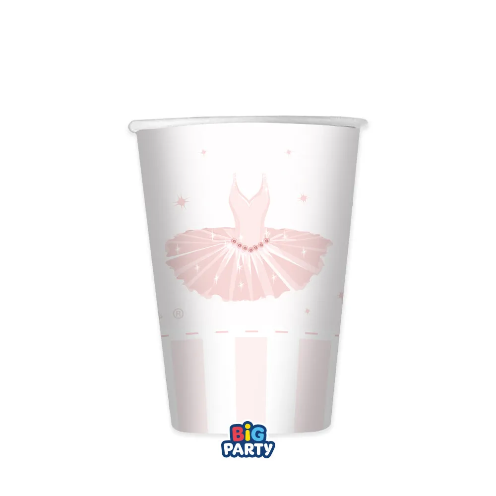 Big Party Paper Cups Ballet 250 Cc Cf 6 Pcs Pink