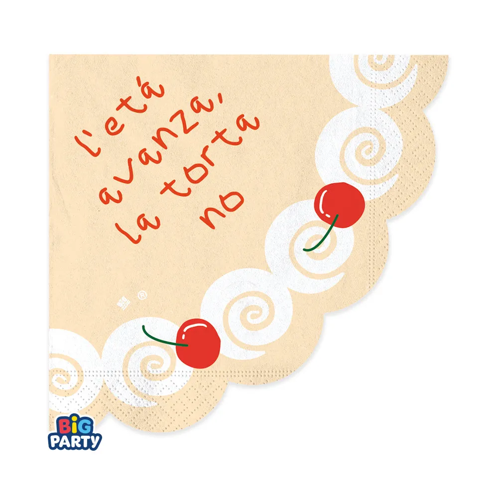 Big Party Cake Party Paper Napkins 33 x 33 Cm Cf 16 Pcs