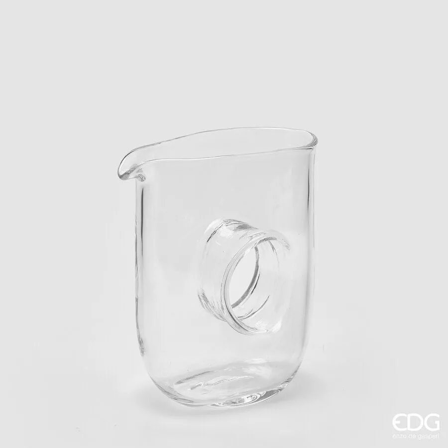 EDG Enzo De Gasperi Decanter with Hole H 20 Cm L 17 Cm L 7.5 Cm Natura