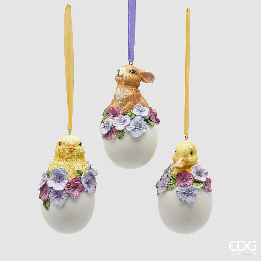 EDG Enzo De Gasperi Hanging Animal Decoration H 10 Cm Multicolor Assor