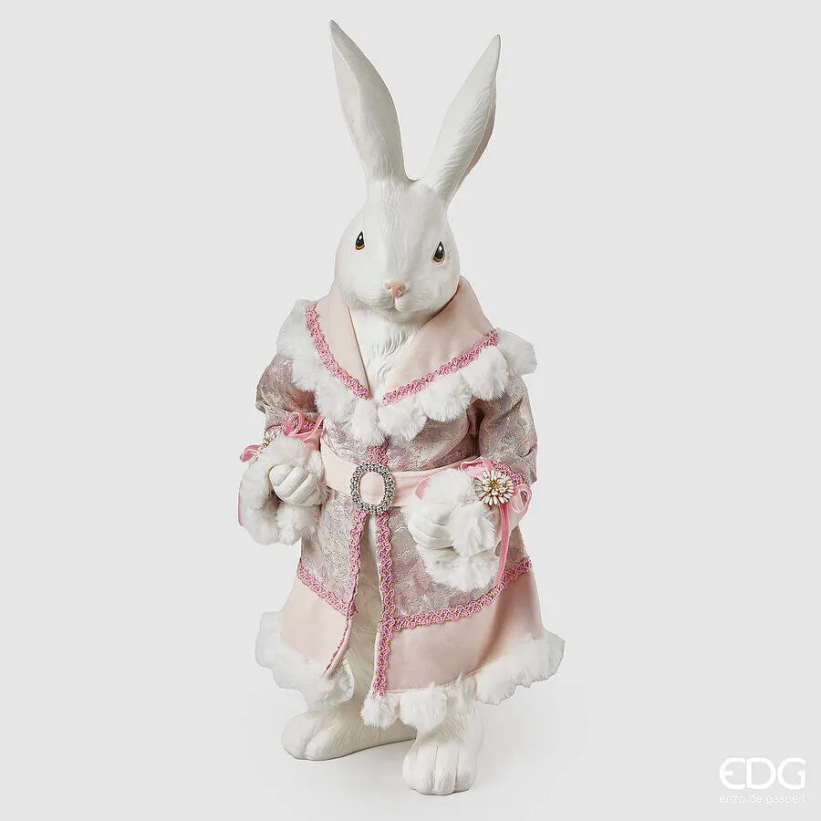 EDG Enzo De Gasperi Dandy Rabbit Decoration H 54.5 Cm Light Pink