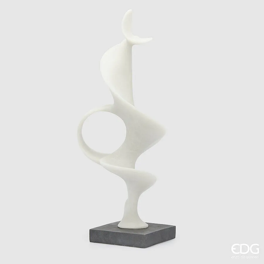 EDG Enzo De Gasperi Fluid Design Sculpture with Base H 70 Cm L 19 Cm L