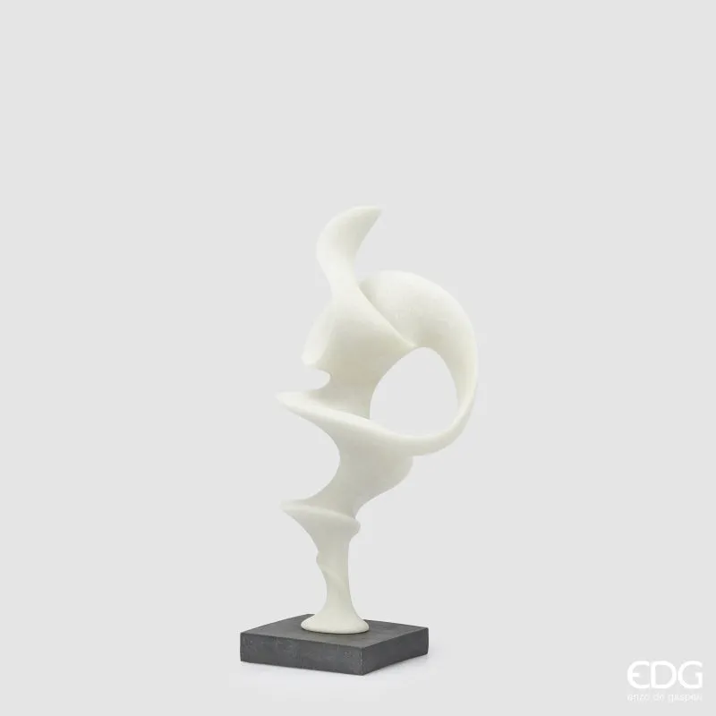 EDG Enzo De Gasperi Fluid Design Sculpture with Base H 50 Cm L 15.5 Cm