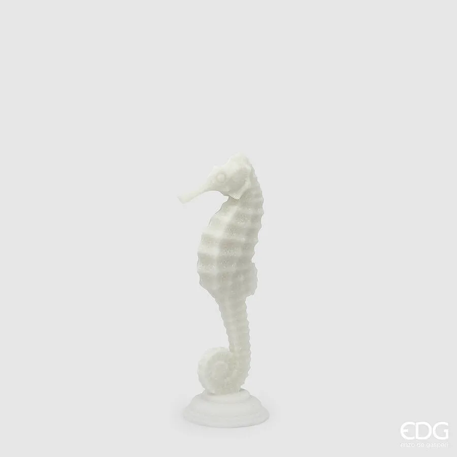 EDG Enzo De Gasperi Hippocampus Sculpture H 31 Cm D 10 Cm Ivory