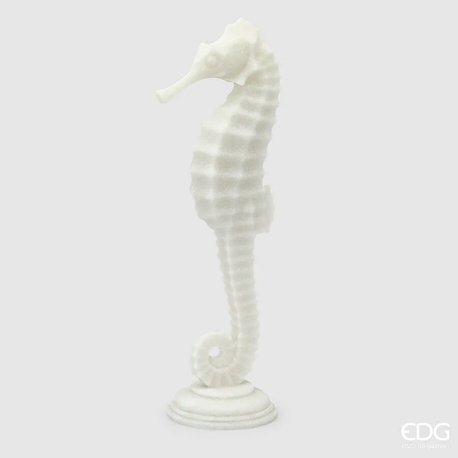 EDG Enzo De Gasperi Hippocampus Sculpture H 47 Cm D 12.5 Cm Ivory