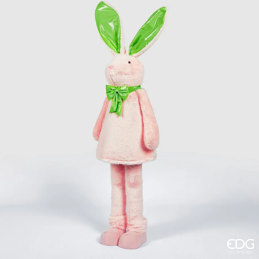 EDG Enzo De Gasperi Decor Plush Rabbit Dance H 155 Cm D 40 Cm Pale Pin