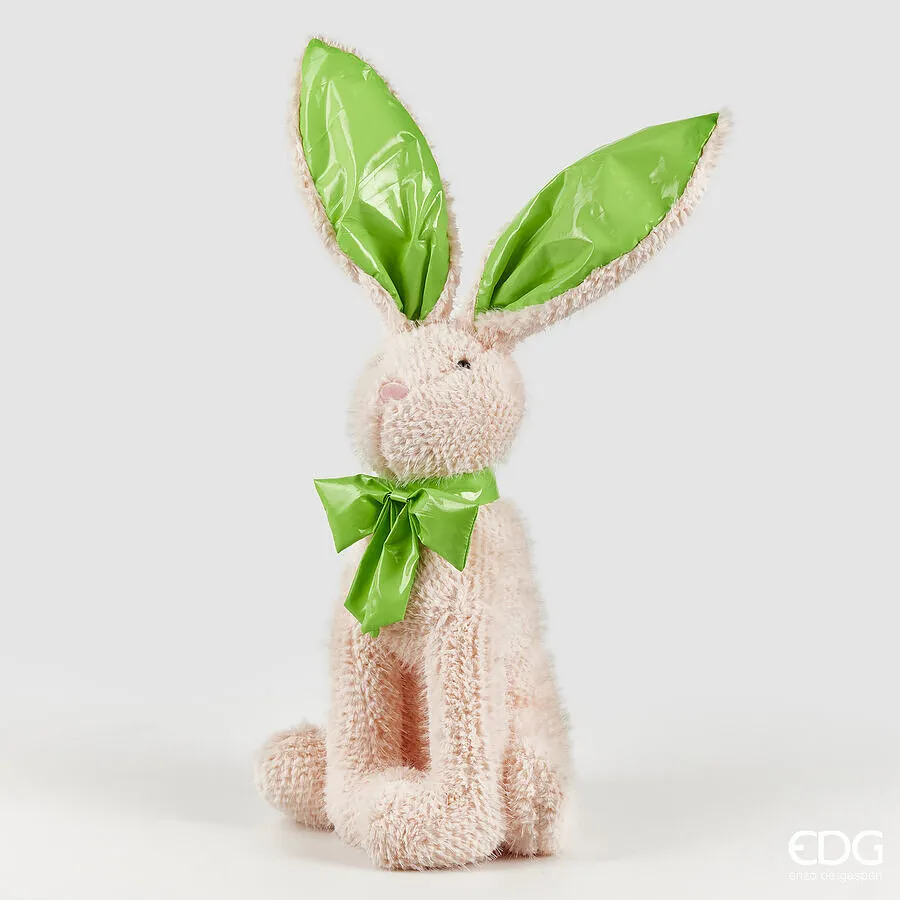 EDG Enzo De Gasperi Decor Plush Rabbit H 60 Cm W 26 Cm W 20 Cm Pale Pi