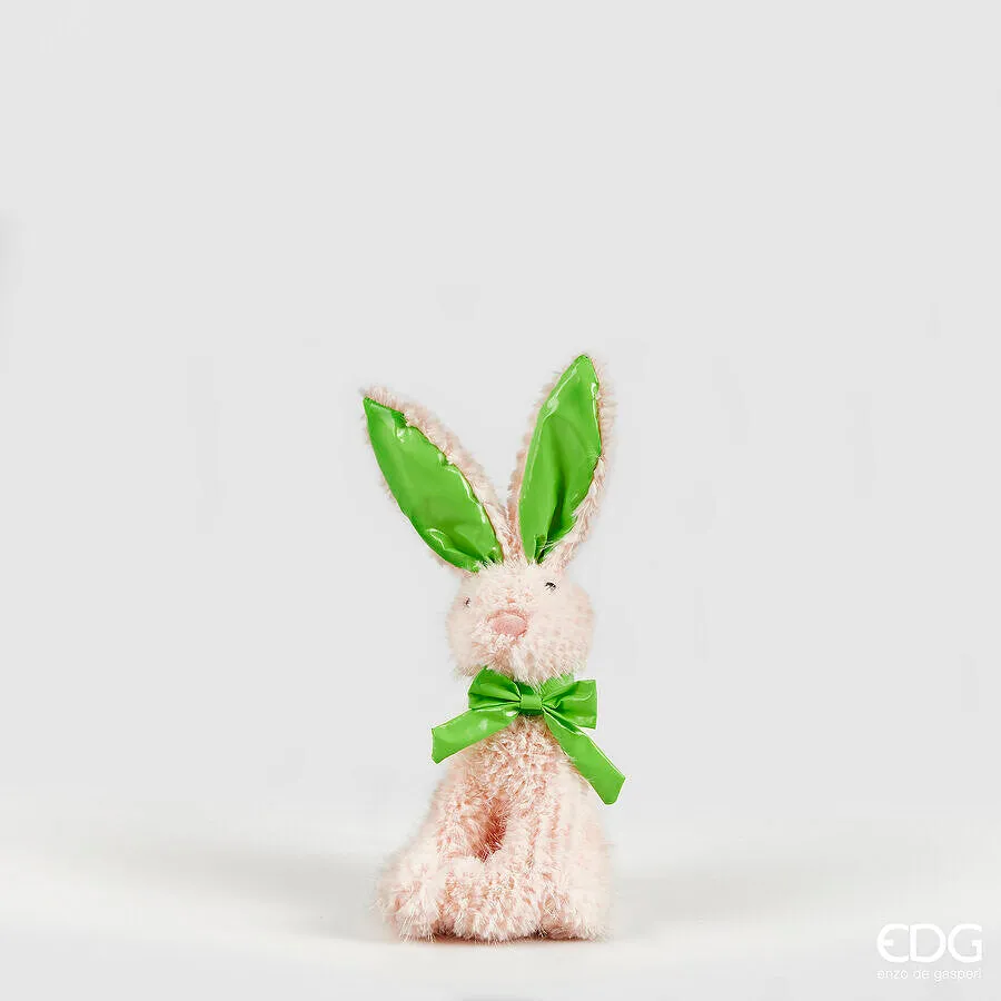 EDG Enzo De Gasperi Decor Plush Rabbit H 28 Cm L 15 Cm L 11 Cm Pale Pi