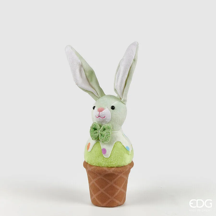 EDG Enzo De Gasperi Rabbit Ice Cream Decoration H 29 Cm D 9 Cm Green M