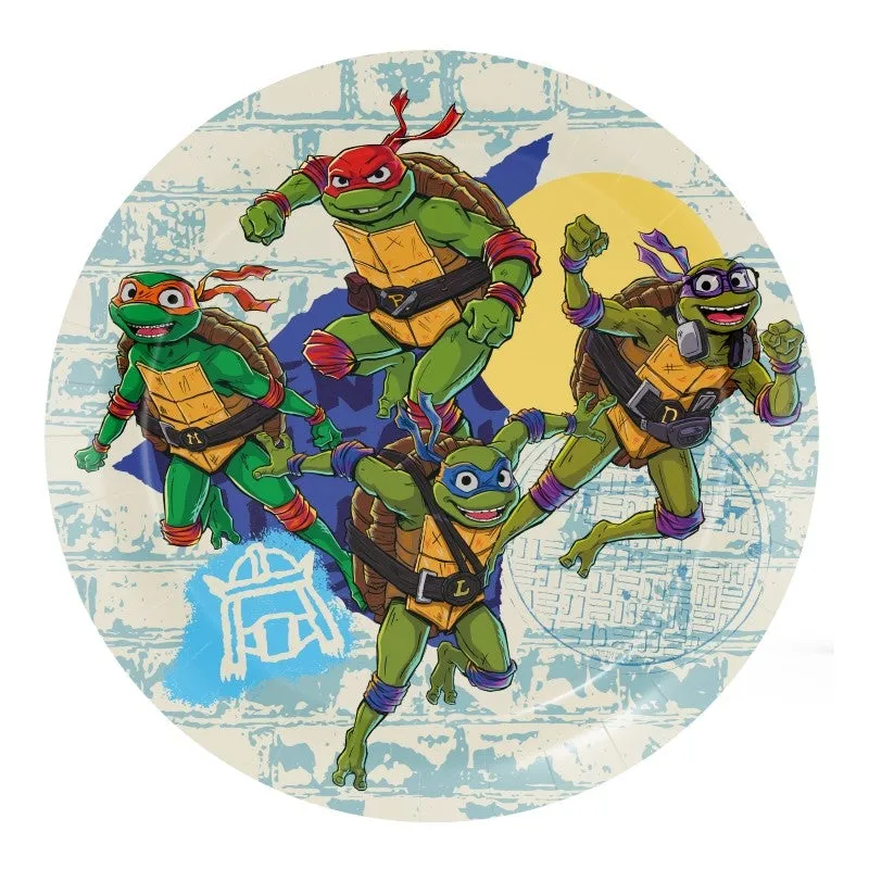 Big Party Paper Plates Ninja Turtles D 18 Cm Cf 8 Pcs