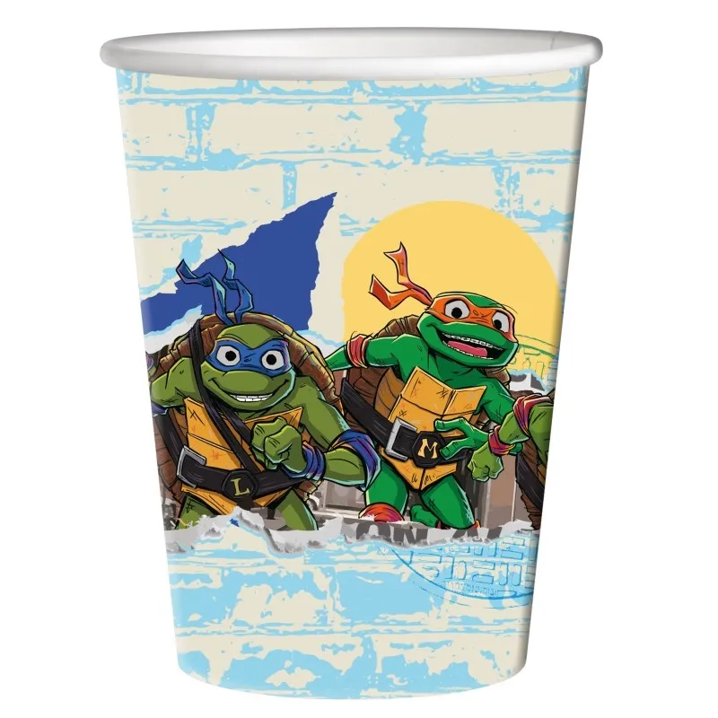Big Party Paper Cups Ninja Turtles 250 Cc Cf 8 Pcs