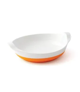 Assiette creuse rond orange mélamine Ø 21,2 cm Vaisselle Enfance Plastorex