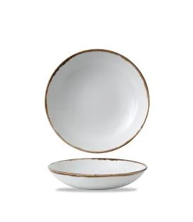 Assiette coupe creuse rond blanc porcelaine vitrifiée Ø 18,2 cm Harvest Dudson