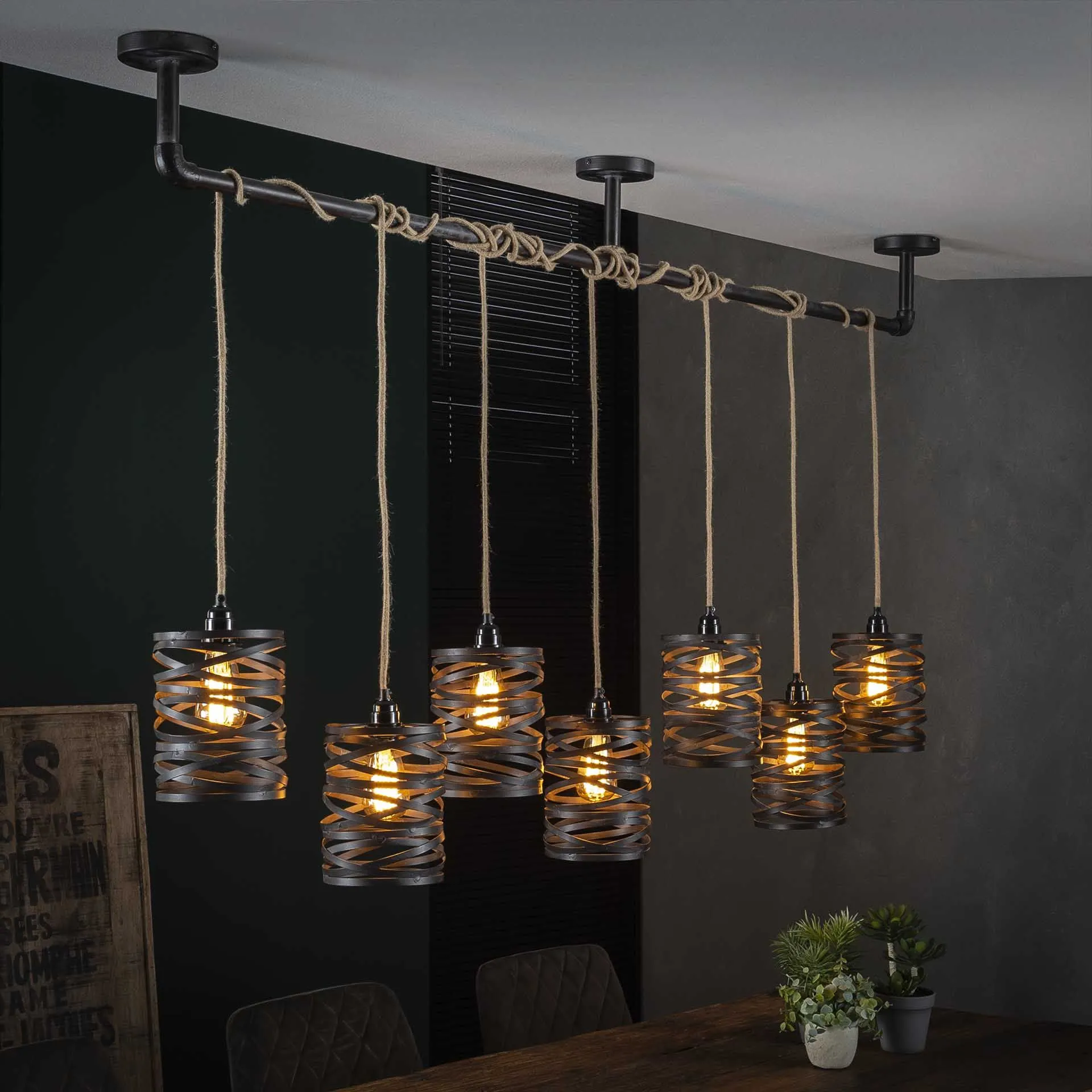 Suspension Misto 7 lampes