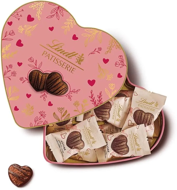 Lindt Tin Patisserie Heart Pastries 100 Gr