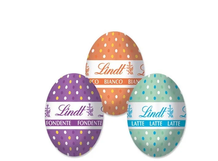 Lindt Lindor Assorted Hard Eggs Milk, Dark and White 500 Gr