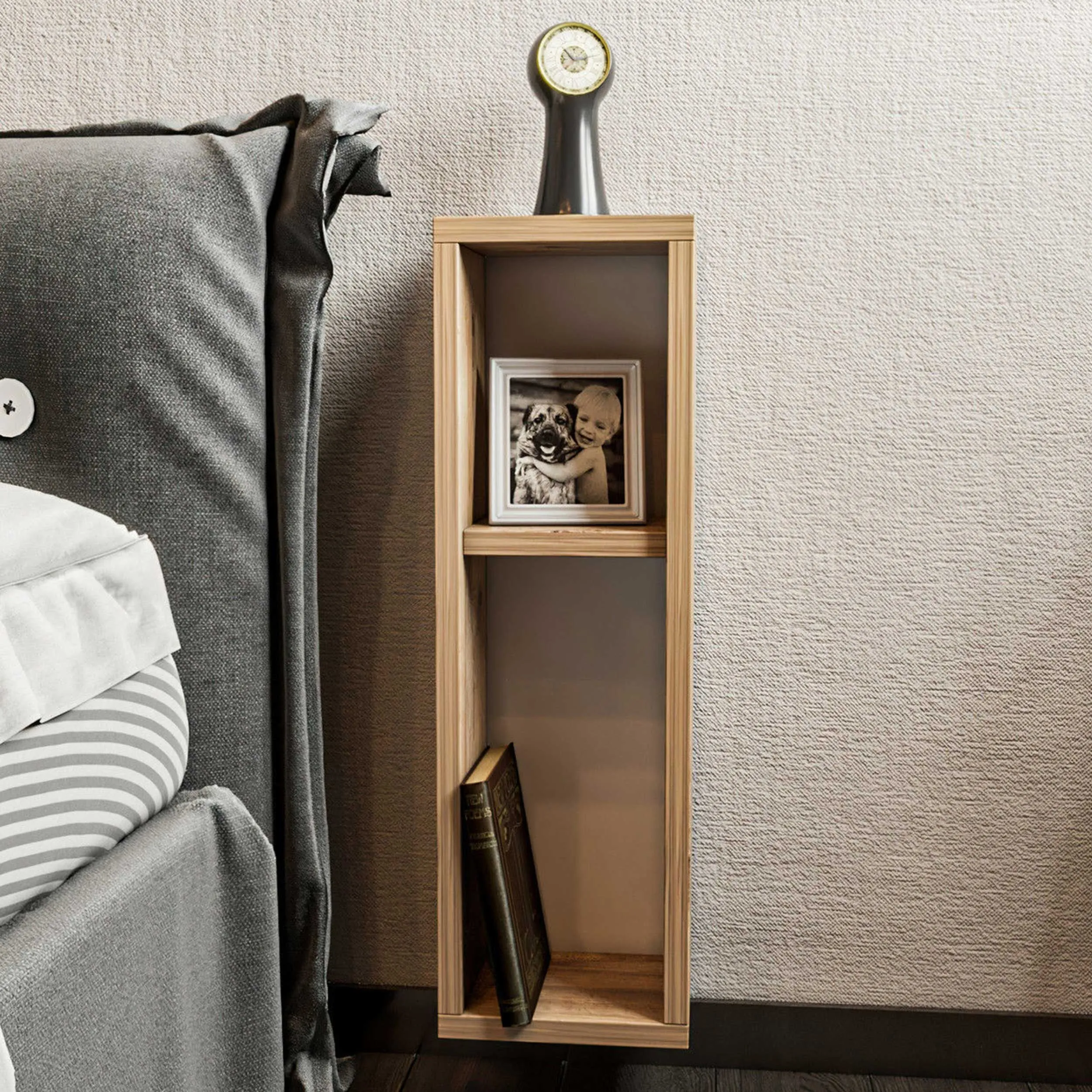 Turra Table de chevet | 100 % MÉLAMINE | Pin