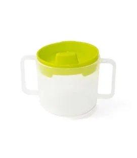 Tasse avec anses et couvercle à bec polypropylène (pp) 20 cl Plastorex